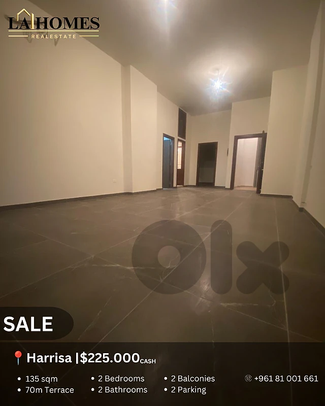apartment for sale in harissa شقة للبيع في حريصا