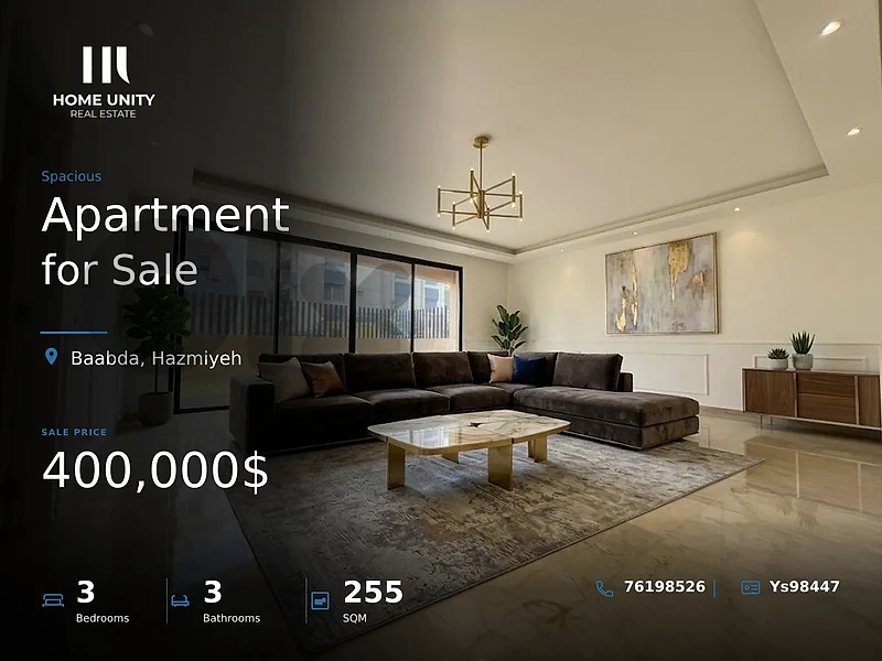apartment with terrace for sale in Mar Takla, Baabda
