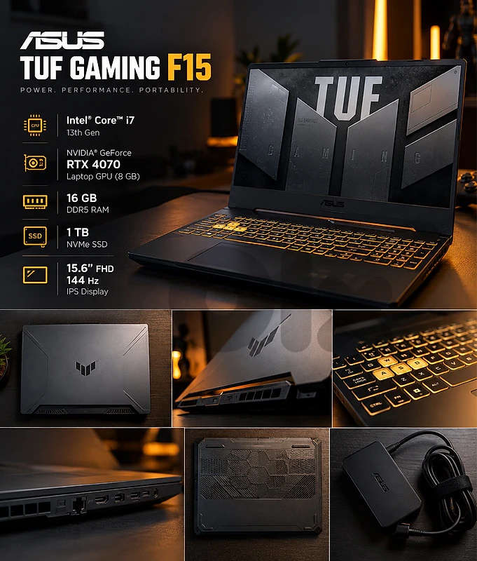 ASUS TUF Gaming F15 | i7 13th Gen | RTX 4070 8GB