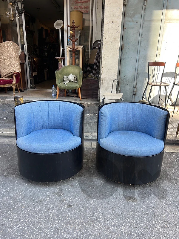 Vintage pair armchair 1970’s فوتاي كنب عدد ٢ تصميم السبعينات روعة