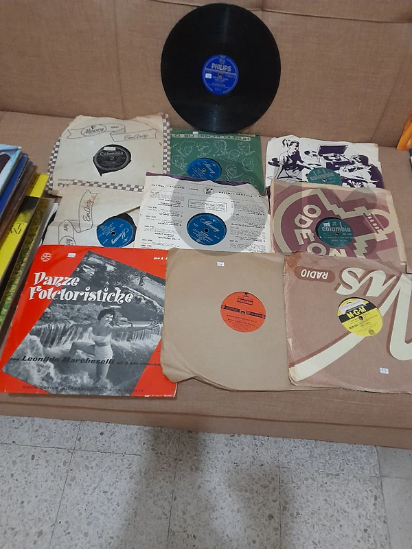 vinyle 78 tours en français et anglais