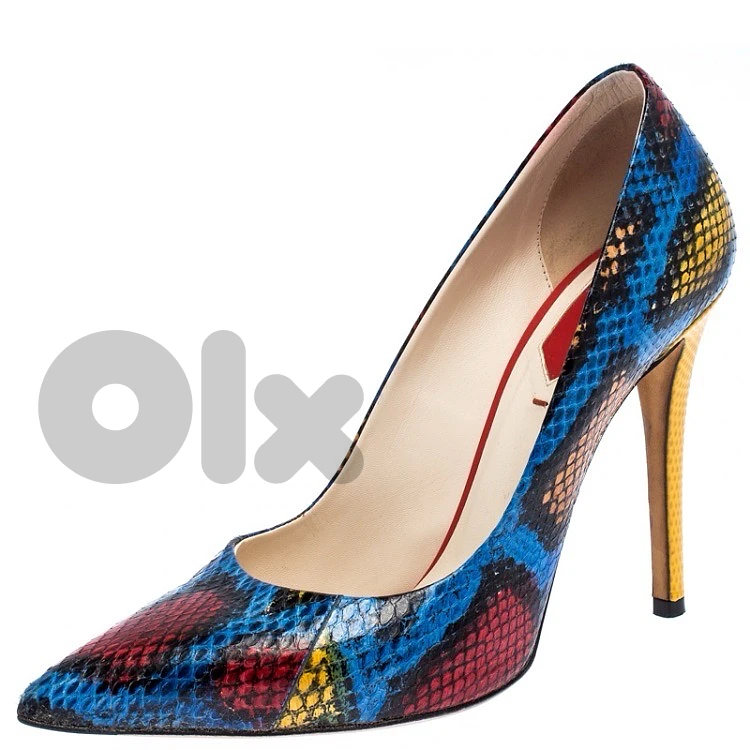 Fendi Multicolor Python Stilettos Special