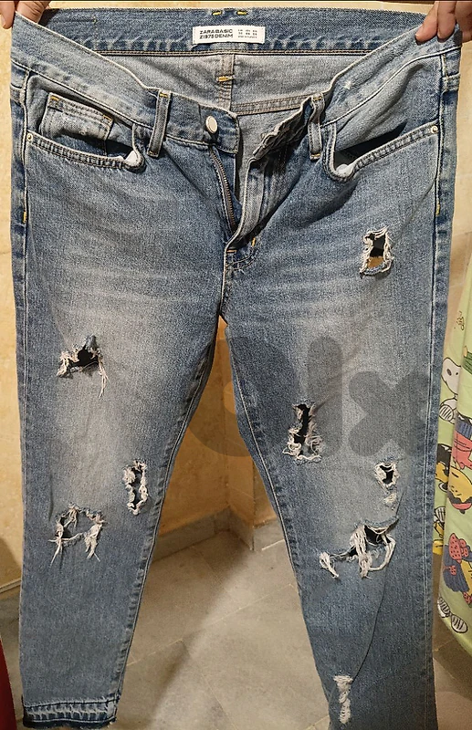 zara basic jeans like new
