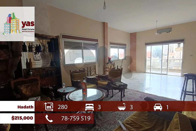 Hadath 280m2 | Renovated Apartment | Well Maintained | AA