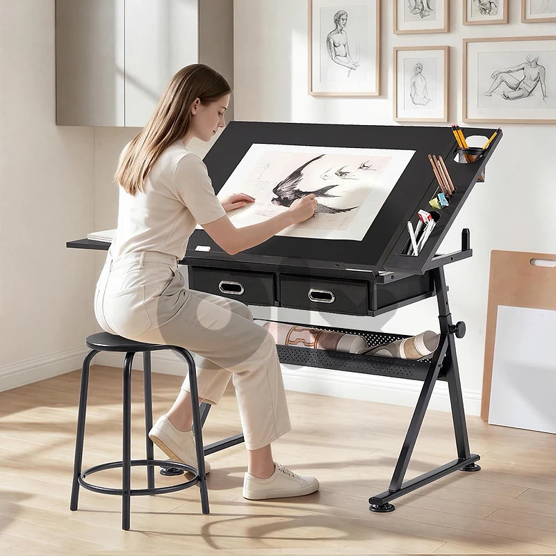 Yaheetech Adjustable Drafting Table Art
