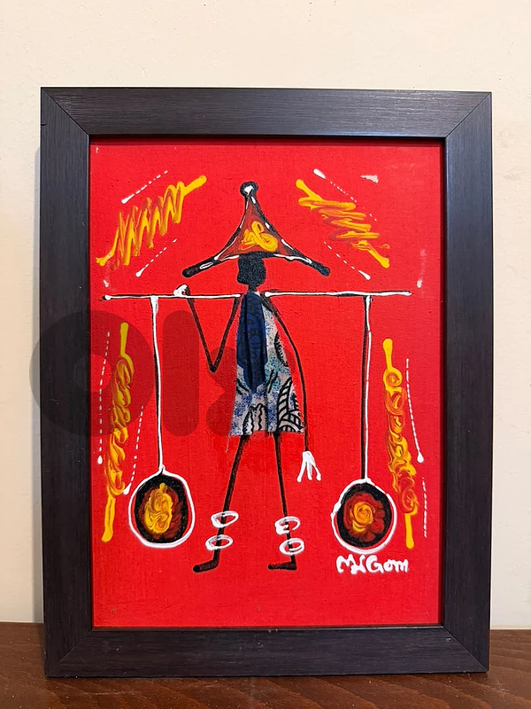 Framed African Art Paintings – 30×40 cm Each