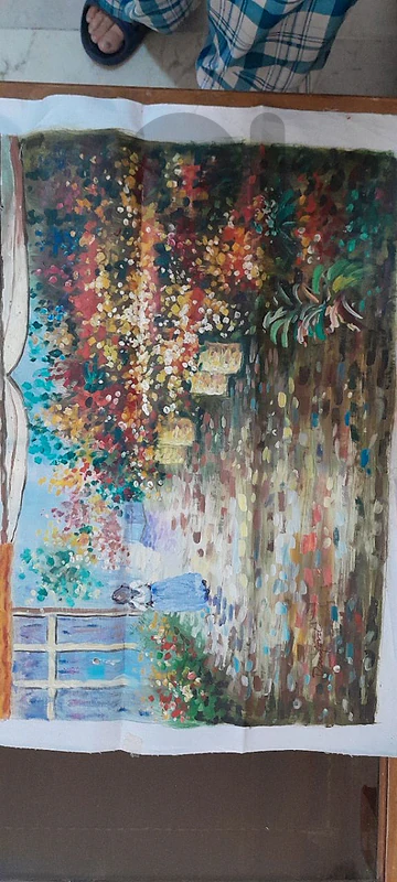 رسم اكريليك على كانفاس