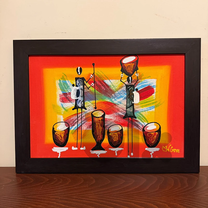 Framed African Art Paintings