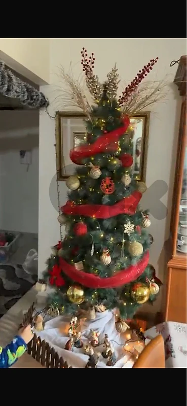 2 christmas tree 180cm and 210 cm