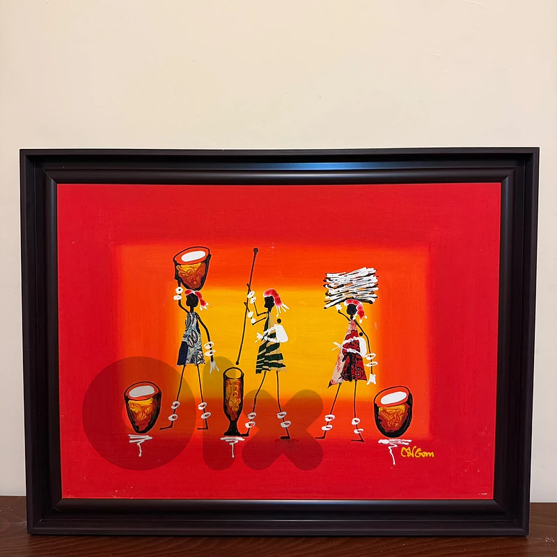 Framed African Art Paintings