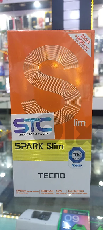 Tecno spark slim 256GB 16ram plus