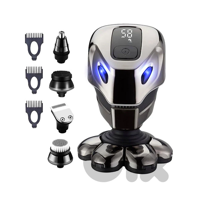 Bald Head Shaver – 7-in-1 Waterproof Grooming Kit for Men