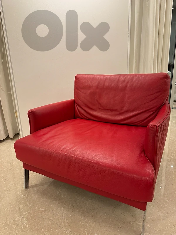leather one seat sofa