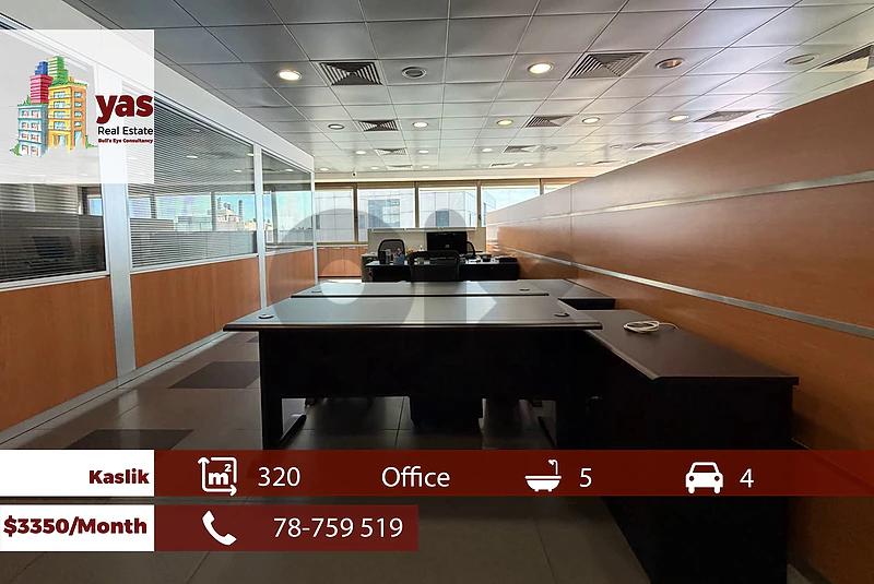 Kaslik 320m2 | Office | Rent | Astonishing View | Sea View | EH