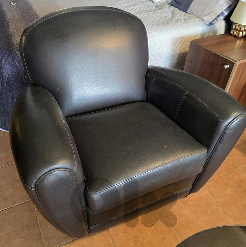 Big leather 2 sofas