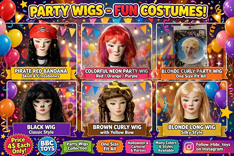 Halloween party wigs