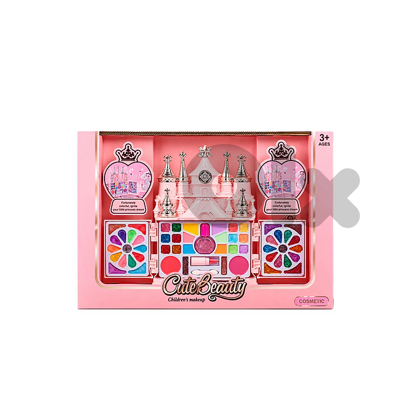 Large Makeup Castle Beauty Set - طقم مكياج وتجميل كبير بتصميم قلعة