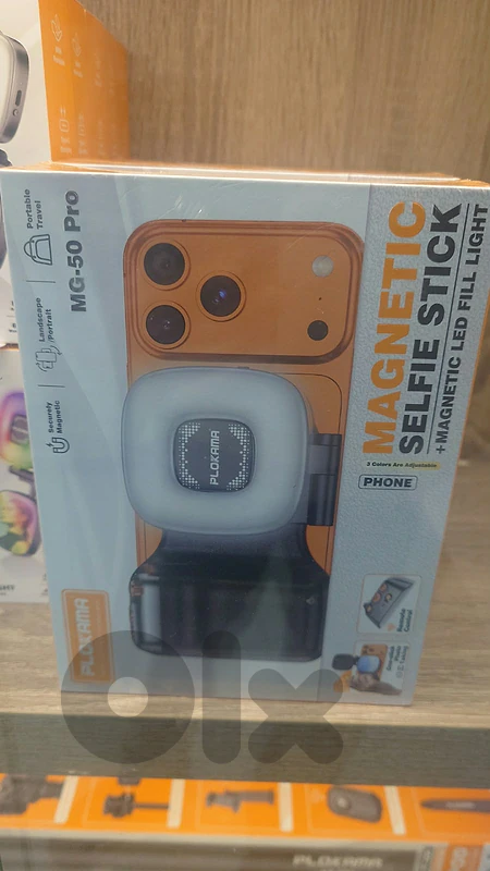 Plokama MG-50 PRO magnetic selfie stick+ magnetic led fill light 17$