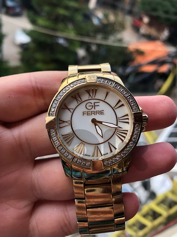 GF FERRE SWISS MADE WATCH ORIGINAL UNISEX  ساعة جي اف سويسري
