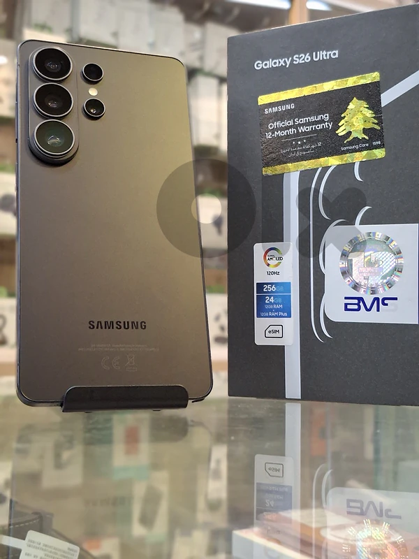 Used like new samsung s26 ultra 12/256 gb  BMS Warranty:07.16.2027