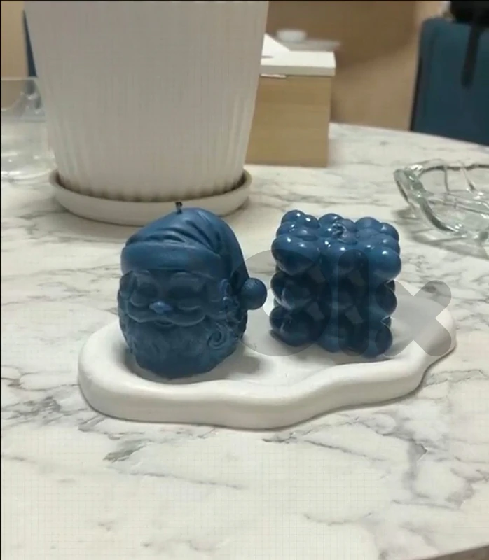 3 pcs ( santa + love bubble + tray )