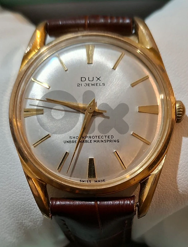 «ساعة Dux 21 Jewels كلاسيكية - حقبة الستينيات  حالة ممتازة ونادرة»