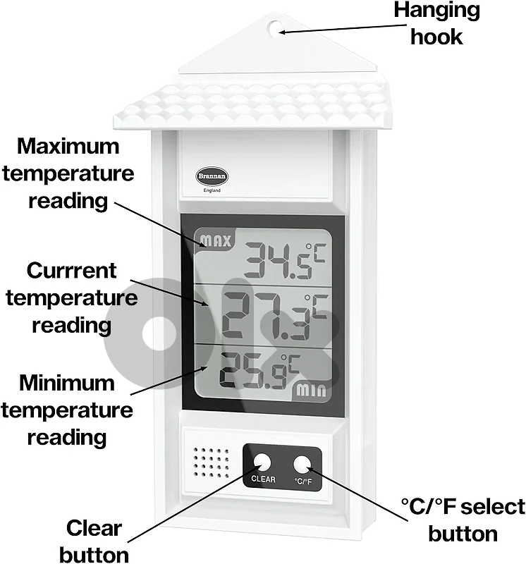 brannan digital greenhouse thermometer