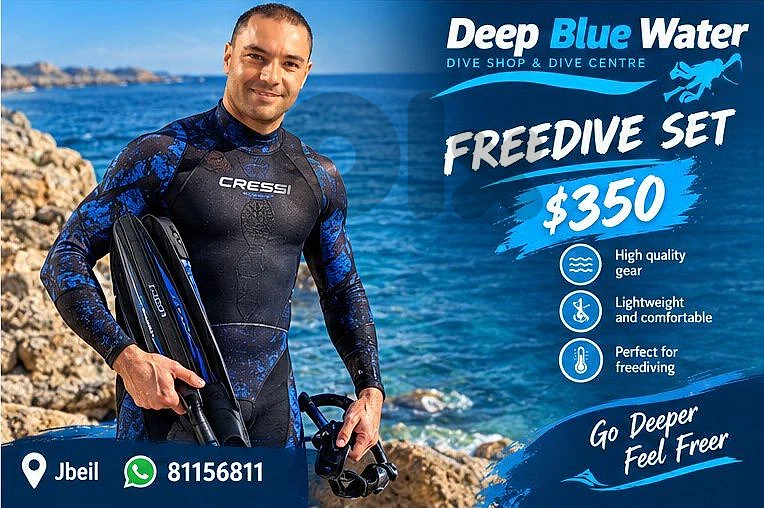 freedive full set 350$