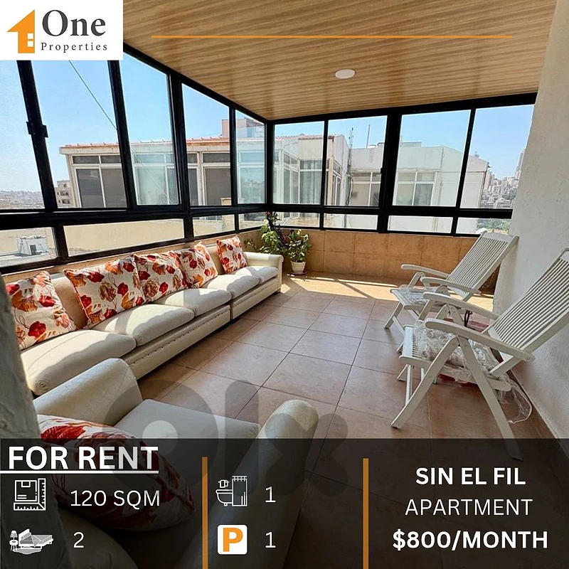 APARTMENT FOR RENT IN SIN EL FIL