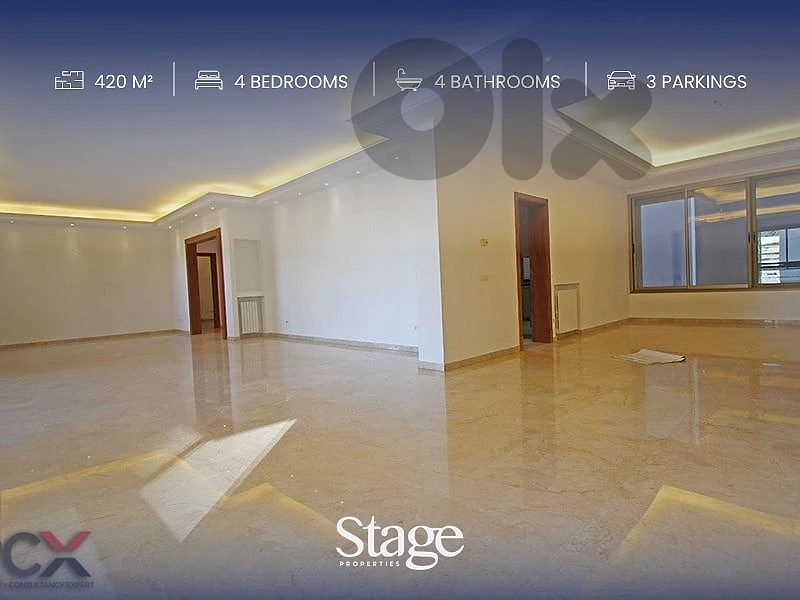 Ultra-Luxurious 420 sqm Apartment for Sale Near ABC Achrafieh