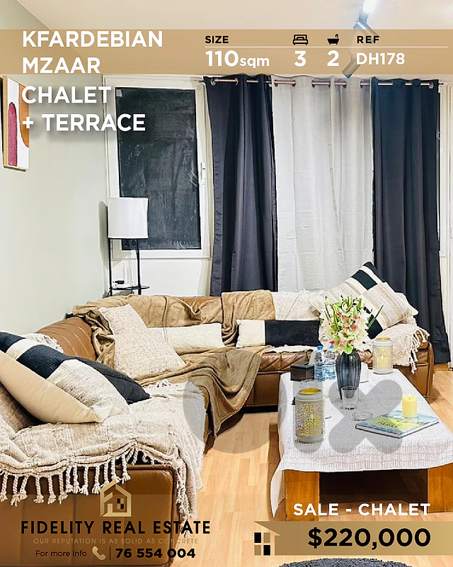 Chalet for sale in Kfardebian DH178 شاليه للبيع في كفردبيان