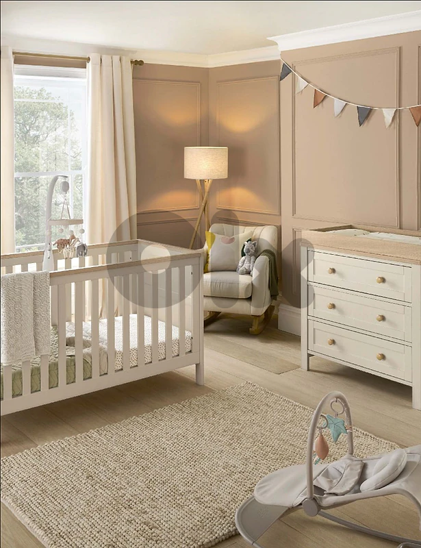 Mamas & Papas Lucca 2-Piece Nursery Set (Cot Bed + Dresser/Changer)