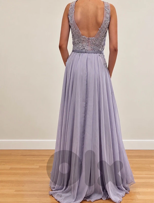 Hussein Bazaza Lilac Purple Evening Dress – Worn Once-S