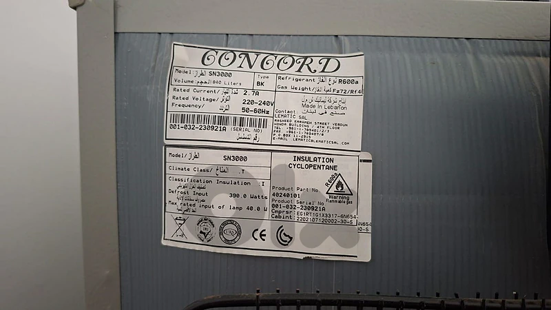Concord Refrigerator Concord Refrigerator