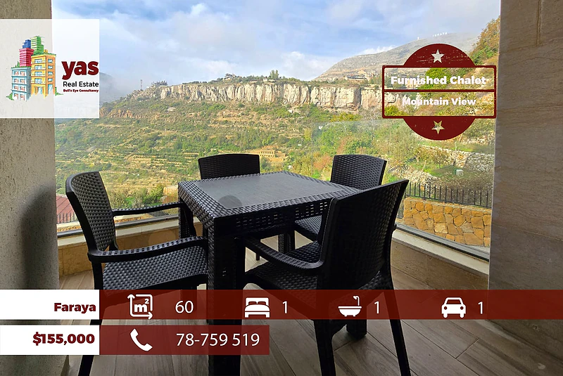 Faraya 60m2 | Furnished Chalet | Mountain View | Panoramic View | DA