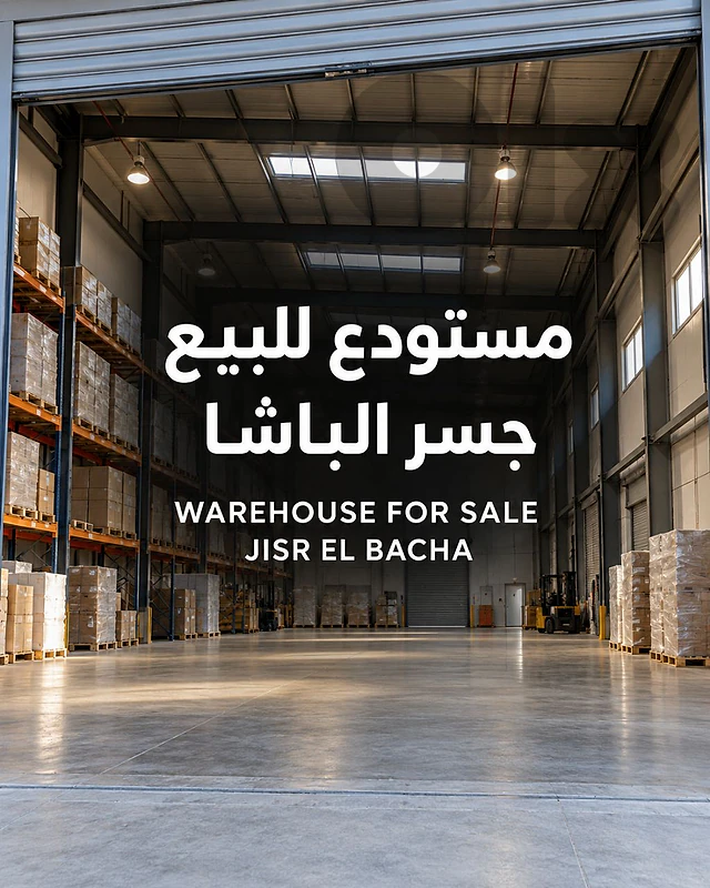 warehouse depot for sale Jisr al Bacha مستودع للبيع جسر الباشا