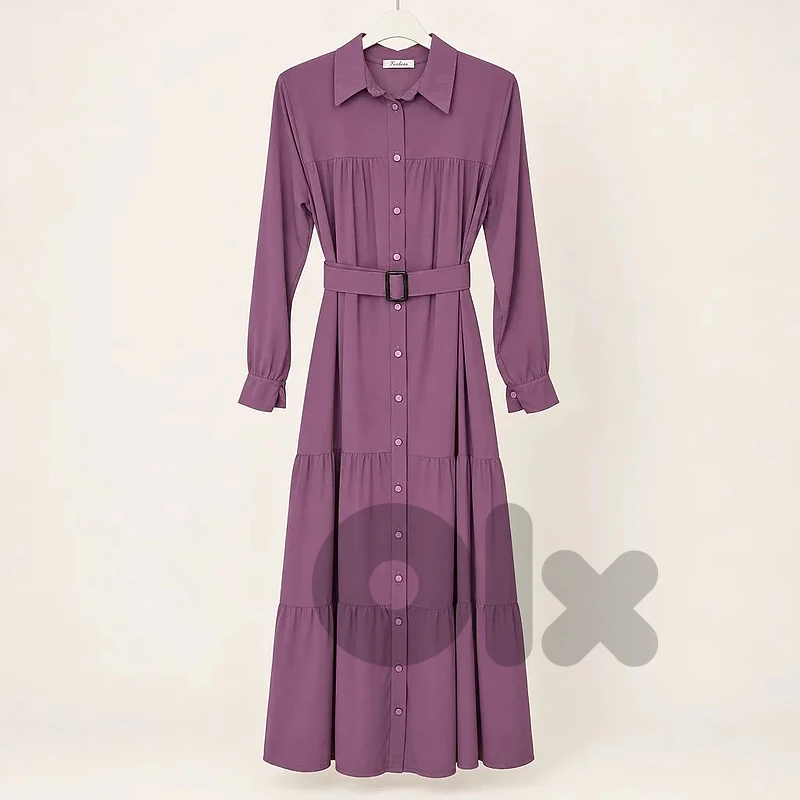 Elegant Purple Long Dress
