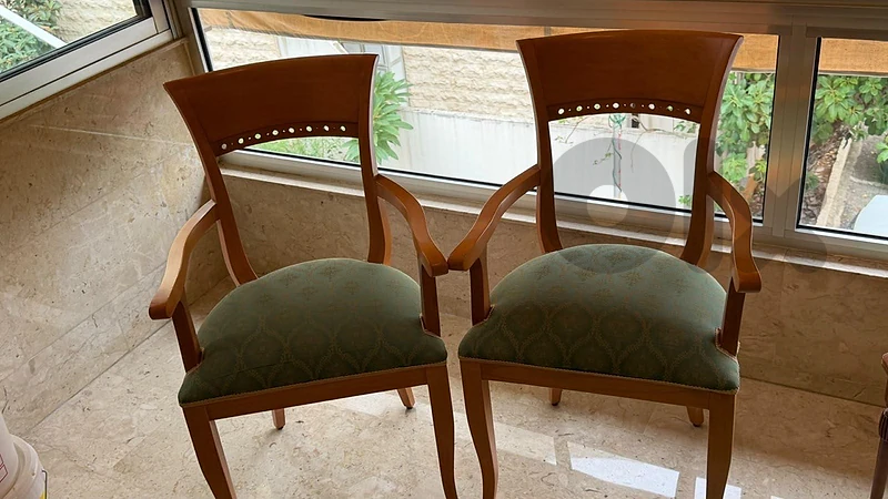 2 chairs and tables
