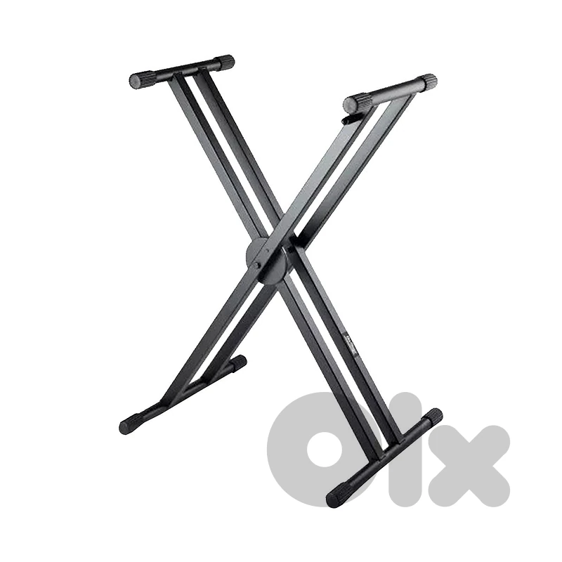 On-Stage KS7291 Ergo-Lok Double-X Keyboard Stand with Welded Construct