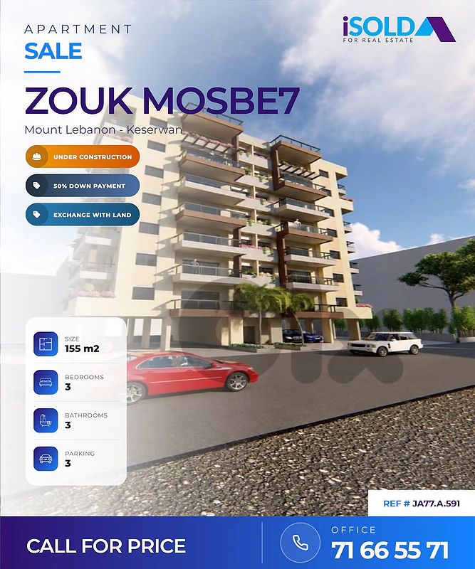 Apartments for Sale in Zouk Mosbeh - شقق للبيع في زوق مصبح
