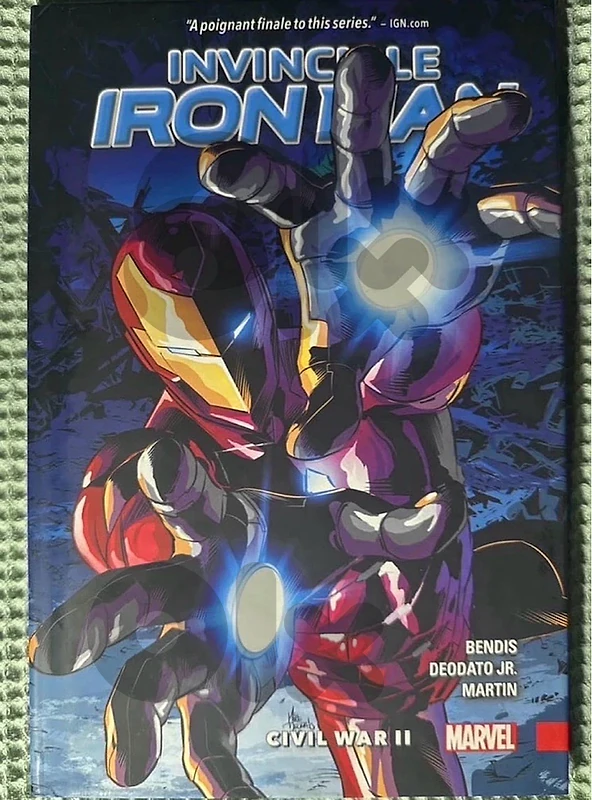 marvel comic book iron man hardcover deluxe edition