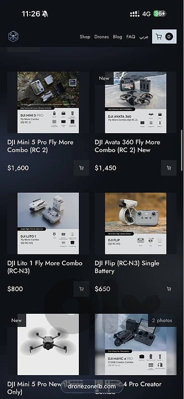 Dji drones in lebanon new and used