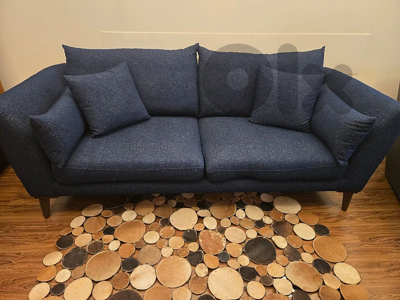 navy blue sofa