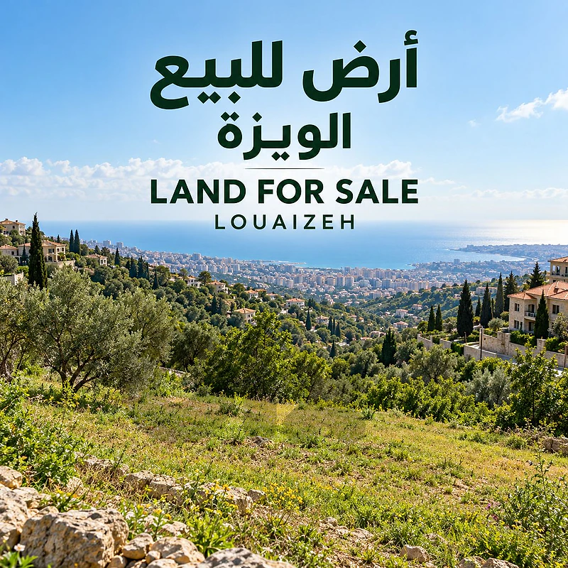 land for sale Louaizeh أرض للبيع الويزة
