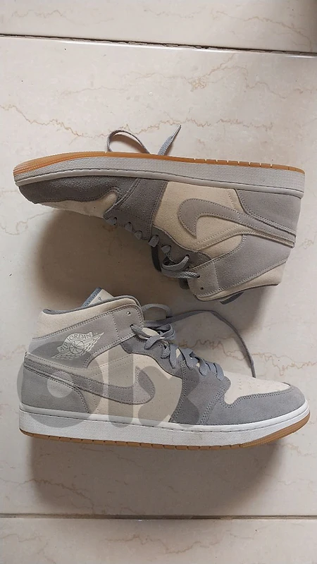 air jordan 1 mid "tan gum"