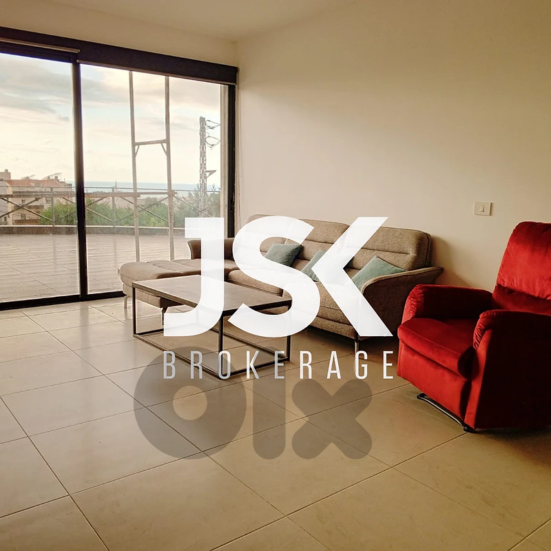 L23087 Apartment With Terrace & Sea View For Rent In Blat, Jbeil