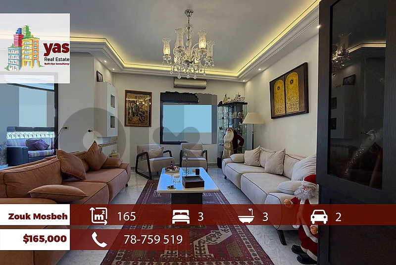 Zouk Mosbeh 165m2 | Prime Location | High End | Well Maintained |EH/RH