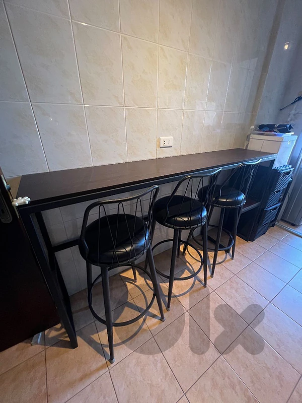 Wooden Bar With  High Chair
