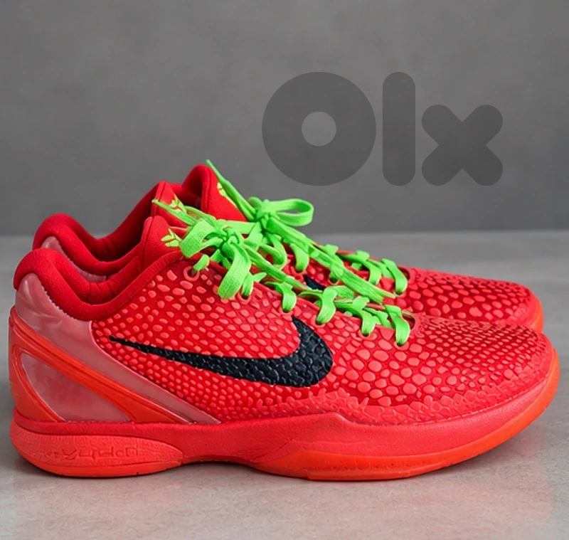 size 37/38 kobe 6 reverse grinches basketball shoes kids