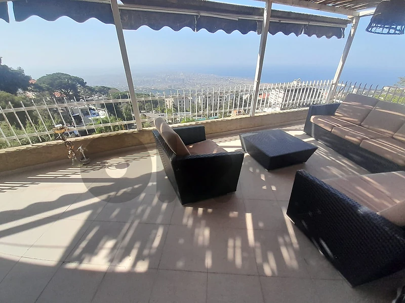 Duplex Apartment fo rent in Beit Mery with amazing view + Terrace